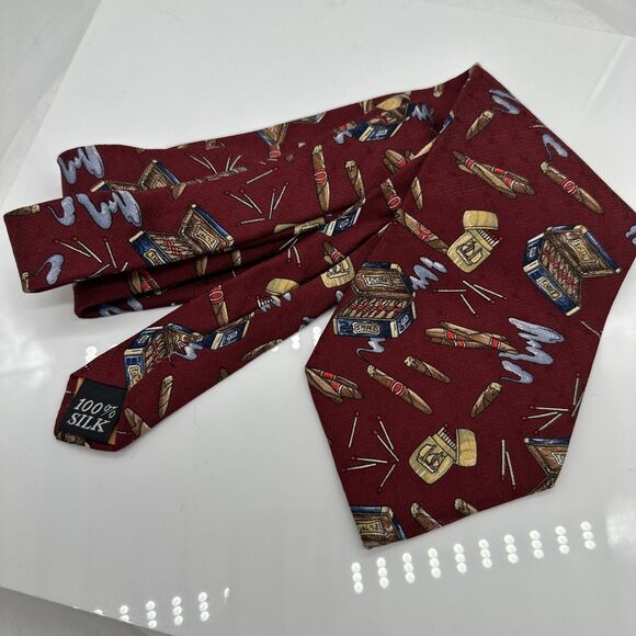 Spencer & Lowe Cigar Silk Tie Necktie - Picture 5 of 5